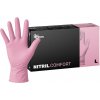Espeon Nitrilové rukavice NITRIL COMFORT 100 ks, nepudrované, ružové, 3.8 g Veľkosť: L Espeon Nitrilové rukavice NITRIL COMFORT 100 ks, nepudrované, ružové, 3.8 g Veľkosť: L