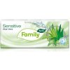 Papierové vreckovky, 3 vrstvové, 10x10 ks, TENTO Family, aloe vera Papierové vreckovky, 3 vrstvové, 10x10 ks, TENTO Family, aloe vera