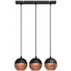 Helam | LED Luster na lanku MIDWAY 3xGU10/4,8W/230V čierna/medená | HE1585 Helam | LED Luster na lanku MIDWAY 3xGU10/4,8W/230V čierna/medená | HE1585