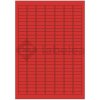 Labelea Samolepiace etikety 25,4x10 mm farebné papierové, na hárku A4, pre laserovú a atramentovú tlač, Farba etikiet Červená, Počet hárkov v balení 100 EPY025010PR189S Labelea Samolepiace etikety 25,4x10 mm farebné papierové, na hárku A4, pre laserovú a atramentovú tlač, Farba etikiet Červená, Počet hárkov v balení 100 EPY025010PR189S