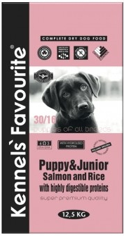 Kennels\' Favourite Puppy & Junior Salmon and Rice 12,5 kg