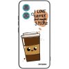 Picasee silikónové Motorola Edge 40 Neo - Cute coffee čierne Picasee silikónové Motorola Edge 40 Neo - Cute coffee čierne