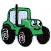 Nažehlovačka nákladné auto, traktor, bager, vláčik, miešačka - zelená pastelová traktor