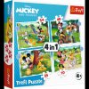 Puzzle Mickey Mouse: Krásný den 4v1 Puzzle Mickey Mouse: Krásný den 4v1