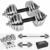 Chrómované nastaviteľné činky Rebel 2x 15 kg Chrómované nastaviteľné činky Rebel 2x 15 kg