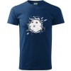 Florbal lopta v triku - Klasické pánske tričko vyššej gramáže - XS ( Polnočná modrá ) Florbal lopta v triku - Klasické pánske tričko vyššej gramáže - XS ( Polnočná modrá )