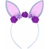 Čelenka fialová s ušami zajačika