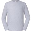 Fruit of the Loom Tričko Iconic 195 LSL, dlouhý rukáv, pánské COT16136061000-heather gre XS Melír šedá Fruit of the Loom Tričko Iconic 195 LSL, dlouhý rukáv, pánské COT16136061000-heather gre XS Melír šedá