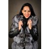 Dámska kožušinová vesta GILET3 silver Dámska kožušinová vesta GILET3 silver