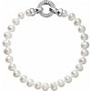 Perlový náramok z pravých riečnych perál biely 23001.1 Perlový náramok z pravých riečnych perál biely 23001.1