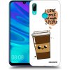 Picasee silikónový čierny obal pre Huawei P Smart 2019 - Cute coffee Picasee silikónový čierny obal pre Huawei P Smart 2019 - Cute coffee