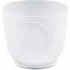 HowHomely PLASTOVÝ KVETINÁČ ZOE 14X16,5 CM BIELA