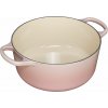 Le Creuset Signature Cast Iron Round Casserole 24cm shell pink Le Creuset Signature Cast Iron Round Casserole 24cm shell pink