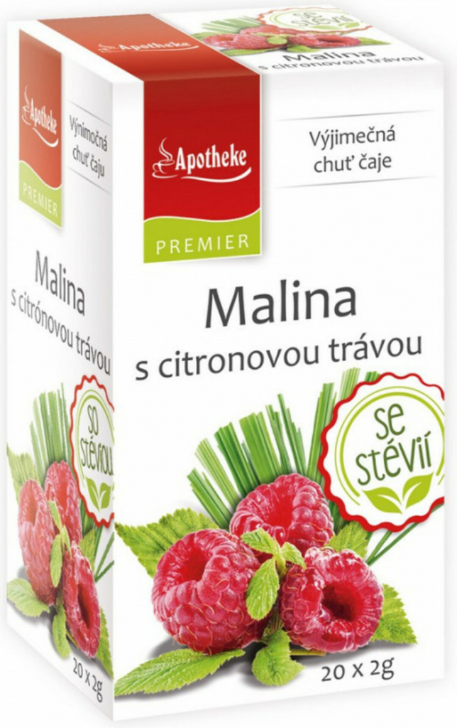 Apotheke Malina s citronovou trávou STEVIE 20 x 2 g