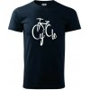 Cycle bicykel - Klasické pánske tričko vyššej gramáže - L ( Tmavomodrá (takmer čierna) ) Cycle bicykel - Klasické pánske tričko vyššej gramáže - L ( Tmavomodrá (takmer čierna) )