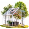 InternetovaZahrada - Záhradný skleník 190x190x195 cm + základňa InternetovaZahrada - Záhradný skleník 190x190x195 cm + základňa