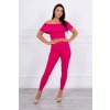 Dámska súprava s volaníkom fuchsia