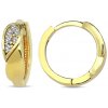 Lillian Vassago Zlaté krúžkové náušnice so zirkónmi 1,2 cm LLV98-GER066 Lillian Vassago Zlaté krúžkové náušnice so zirkónmi 1,2 cm LLV98-GER066