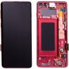 Samsung Galaxy S10 LCD displej + Touchscreen + Frame/Red Samsung Galaxy S10 LCD displej + Touchscreen + Frame/Red