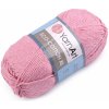 Pletacia priadza Eco - cotton XL 200 g ružová sv. 1ks Pletacia priadza Eco - cotton XL 200 g ružová sv. 1ks