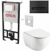Alcadrain Set modulu do sádrokartonu, WC Urban City, sedátka a tlačítka černá mat M1878 1 set Alcadrain Set modulu do sádrokartonu, WC Urban City, sedátka a tlačítka černá mat M1878 1 set