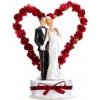 Figúrka Svadobný pár biela a bordó 16cm Figúrka Svadobný pár biela a bordó 16cm