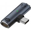 AppleMix Apple iPhone / iPad adaptér / redukcia - USB-C na USB-C + 3,5 mm jack - kovový - sivý AppleMix Apple iPhone / iPad adaptér / redukcia - USB-C na USB-C + 3,5 mm jack - kovový - sivý