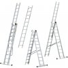 Rebrík hliníkový s úpravou na schody 3 x 9 stupne, 247/298/405 cm, nosnosť 150 kg, VASKO Rebrík hliníkový s úpravou na schody 3 x 9 stupne, 247/298/405 cm, nosnosť 150 kg, VASKO