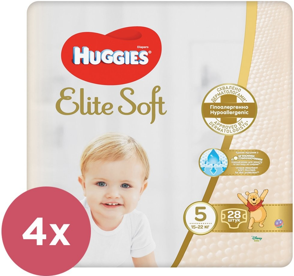 HUGGIES 4x Elite Soft 5 28 ks