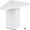 Walteco Set nábytkových nôh 40x40mm, výška 100mm, biela, 4ks , 50598 Walteco Set nábytkových nôh 40x40mm, výška 100mm, biela, 4ks , 50598