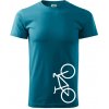 Bicykel na výšku - Klasické pánske tričko vyššej gramáže - S ( Tmavý tyrkys ) Bicykel na výšku - Klasické pánske tričko vyššej gramáže - S ( Tmavý tyrkys )
