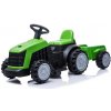 mamido Detský elektrický traktor s prívesom zelený