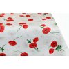 Mondo Italia Obrus na stôl červené divé maky Červená 90x90 cm Mondo Italia Obrus na stôl červené divé maky Červená 90x90 cm