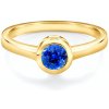 Zásnubný prsteň SAVICKI: žlté zlato, modrý zafír - MR-R2-2-ZSZ Zásnubný prsteň SAVICKI: žlté zlato, modrý zafír - MR-R2-2-ZSZ
