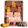 DARČEKOVÝ KOŠÍK SADA ČAJOV, MEDOV A ČOKOLÁD OD SRDCA NA NARODENINY BOX DARČEKOVÝ KOŠÍK SADA ČAJOV, MEDOV A ČOKOLÁD OD SRDCA NA NARODENINY BOX