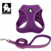 Sada postroj a vodítko pro malé psy/kočky fialová S Sada postroj a vodítko pro malé psy/kočky fialová S