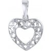 Silvego Strieborný prívesok Jotham v tvare srdca SILVEGOB15004S Silvego Strieborný prívesok Jotham v tvare srdca SILVEGOB15004S