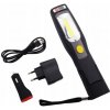 Bezdrôtová prenosná dielenská lampa baterka 3W COB + 6 LED Bezdrôtová prenosná dielenská lampa baterka 3W COB + 6 LED