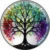 Závesná okrúhla vitráž - Strom života - Harmonia Závesná okrúhla vitráž - Strom života - Harmonia