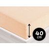 Froté napínacie prestieradlo na extra vysoký matrac FR-021 Púdrové 100 x 200 - výška 40 cm Froté napínacie prestieradlo na extra vysoký matrac FR-021 Púdrové 100 x 200 - výška 40 cm