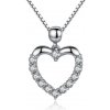 Olivie Strieborný náhrdelník srdiečko 5838
