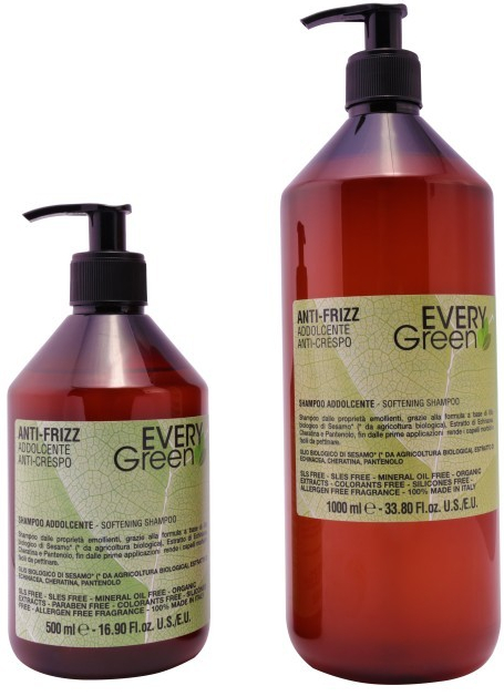 EveryGreen Anti-frizz zmäkčujúci šampón na rozmotanie vlasov 500 ml