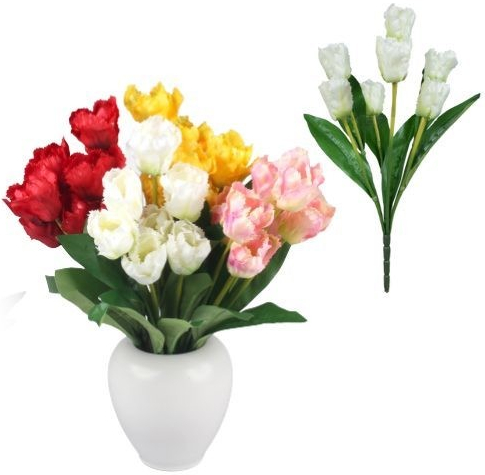 Umelá kytica tulipány maslové 45 cm