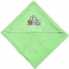 Praktik Detská osuška LILI 64 s kapucňou zelená Bavlna 100x100 cm Praktik Detská osuška LILI 64 s kapucňou zelená Bavlna 100x100 cm