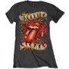 Rolling Stones tričko Tongue & Stars Šedá