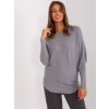 Sivý sveter s netopierími rukávmi PM-SW-PM-3588.00X-grey M/L Sivý sveter s netopierími rukávmi PM-SW-PM-3588.00X-grey M/L