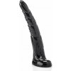 HardToys Torti, čierne vinylové dildo 33 x 3,5–6 cm HardToys Torti, čierne vinylové dildo 33 x 3,5–6 cm