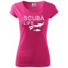 Scuba life Pure dámske tričko Purpurová