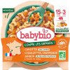 BABYBIO Cestoviny coquillettes s mrkvou, šampiňónmi, šunkou 200 g