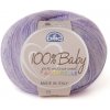 Priadza 100% BABY Aquarelle 50g, fialovobiely melír - odtieň 1360 Priadza 100% BABY Aquarelle 50g, fialovobiely melír - odtieň 1360